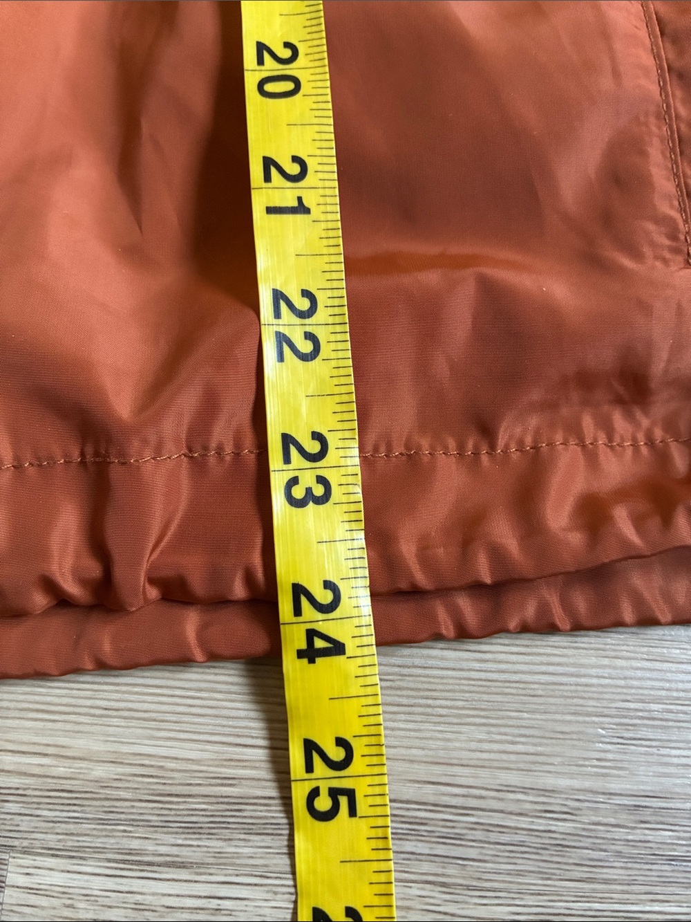 Madewell Raincheck Packable Hooded Raincoat Windbreaker Burnt Orange Women S - Picture 9 of 14